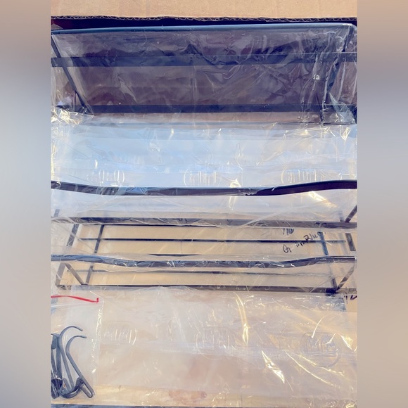 2 Pack Multifunctional Shower Caddy Organizer Bathroom Kitchen Shelves Black NEW - Picture 11 of 14